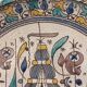 Morocco Fez flat polychrome cracked said Caravelle flamboyant eighteenth diameter 34 cm
