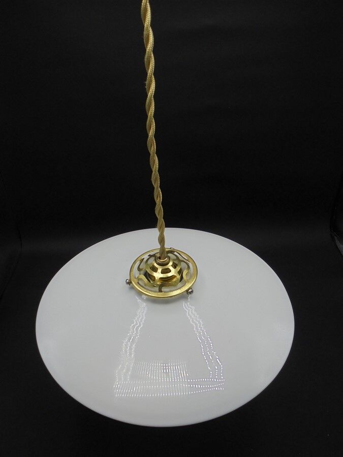 Opaline hanging lamp