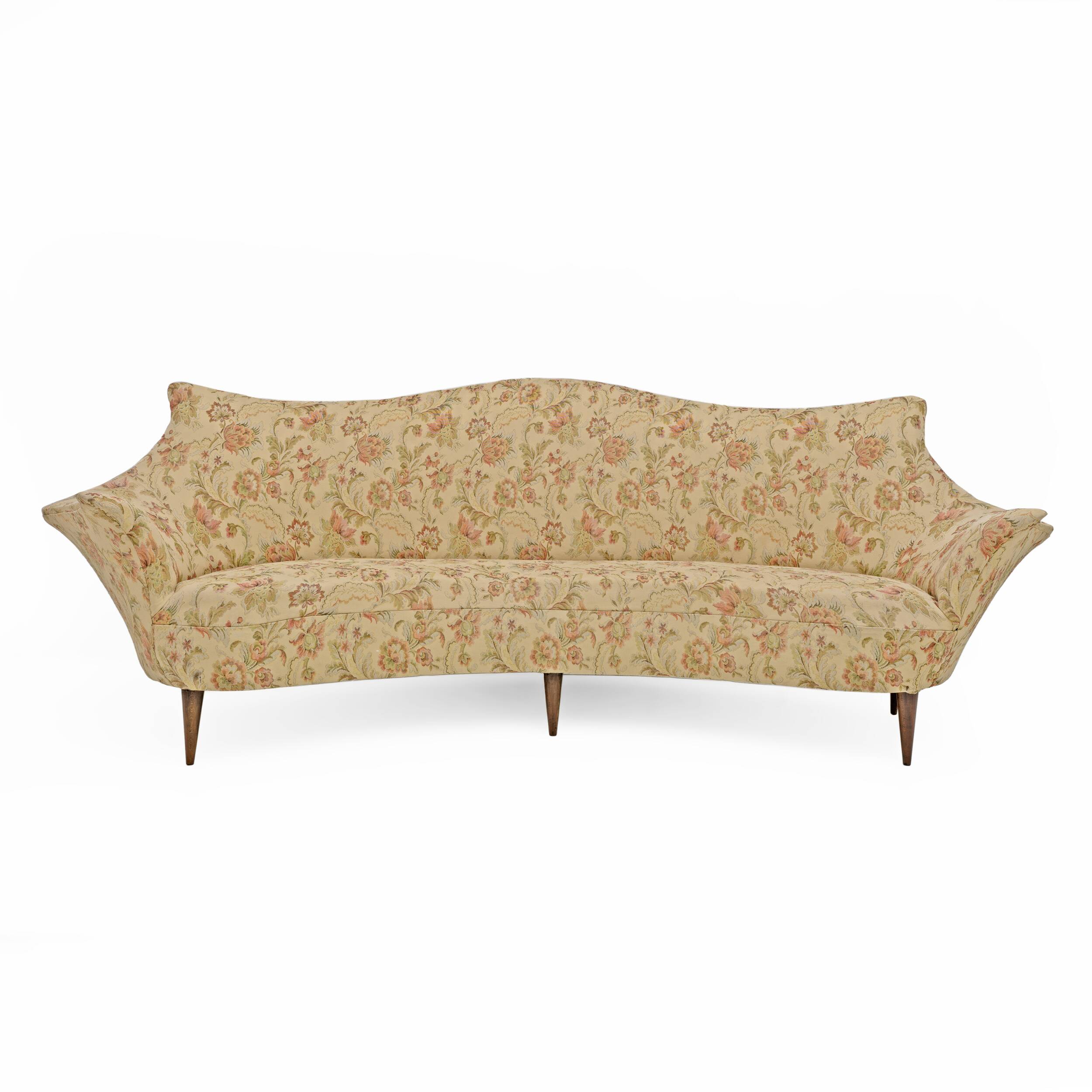 Mid-Century Modern Italian Sofa and Two Armchairs, Manta model, 1950s