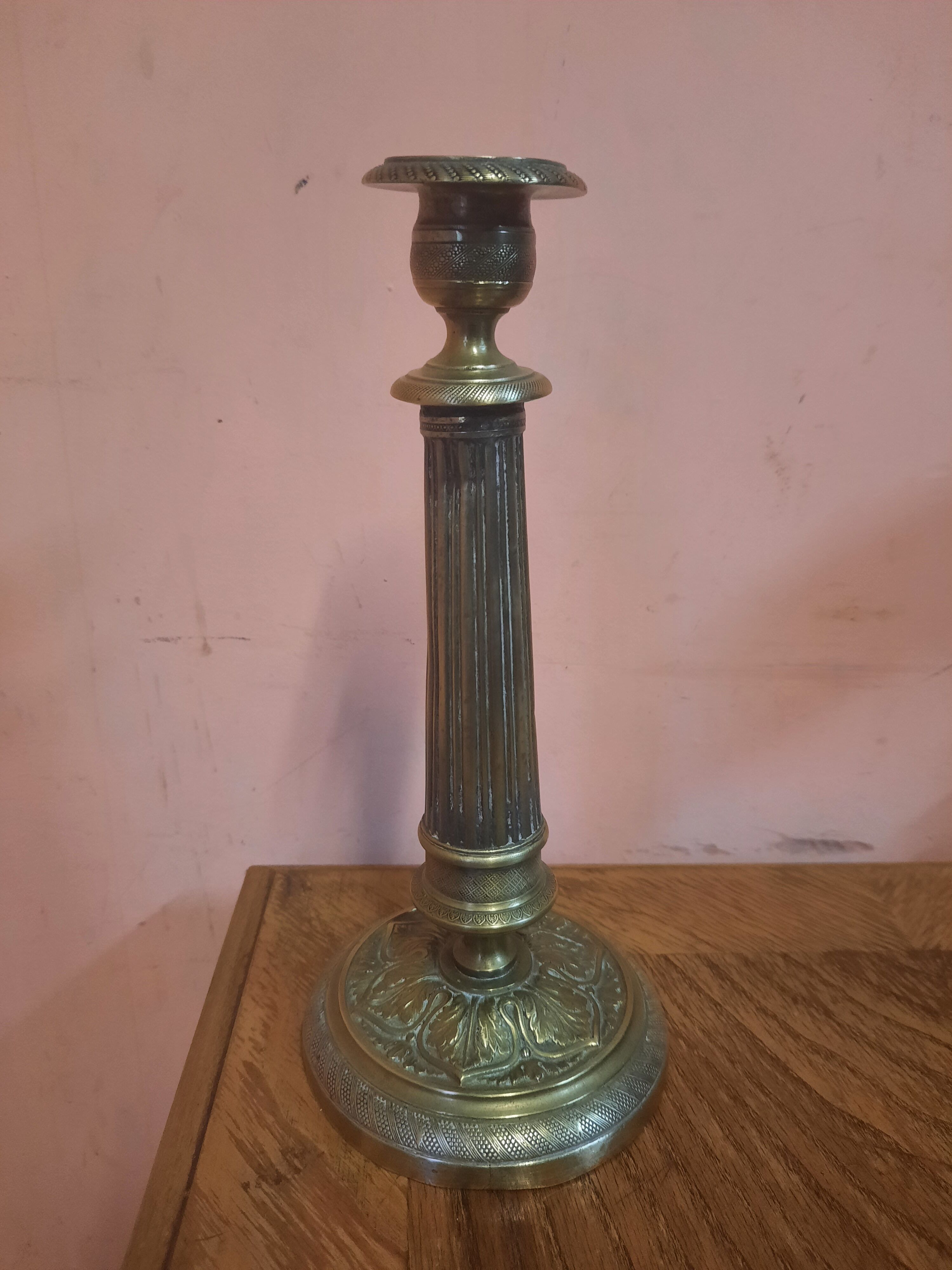 Brass candle holder