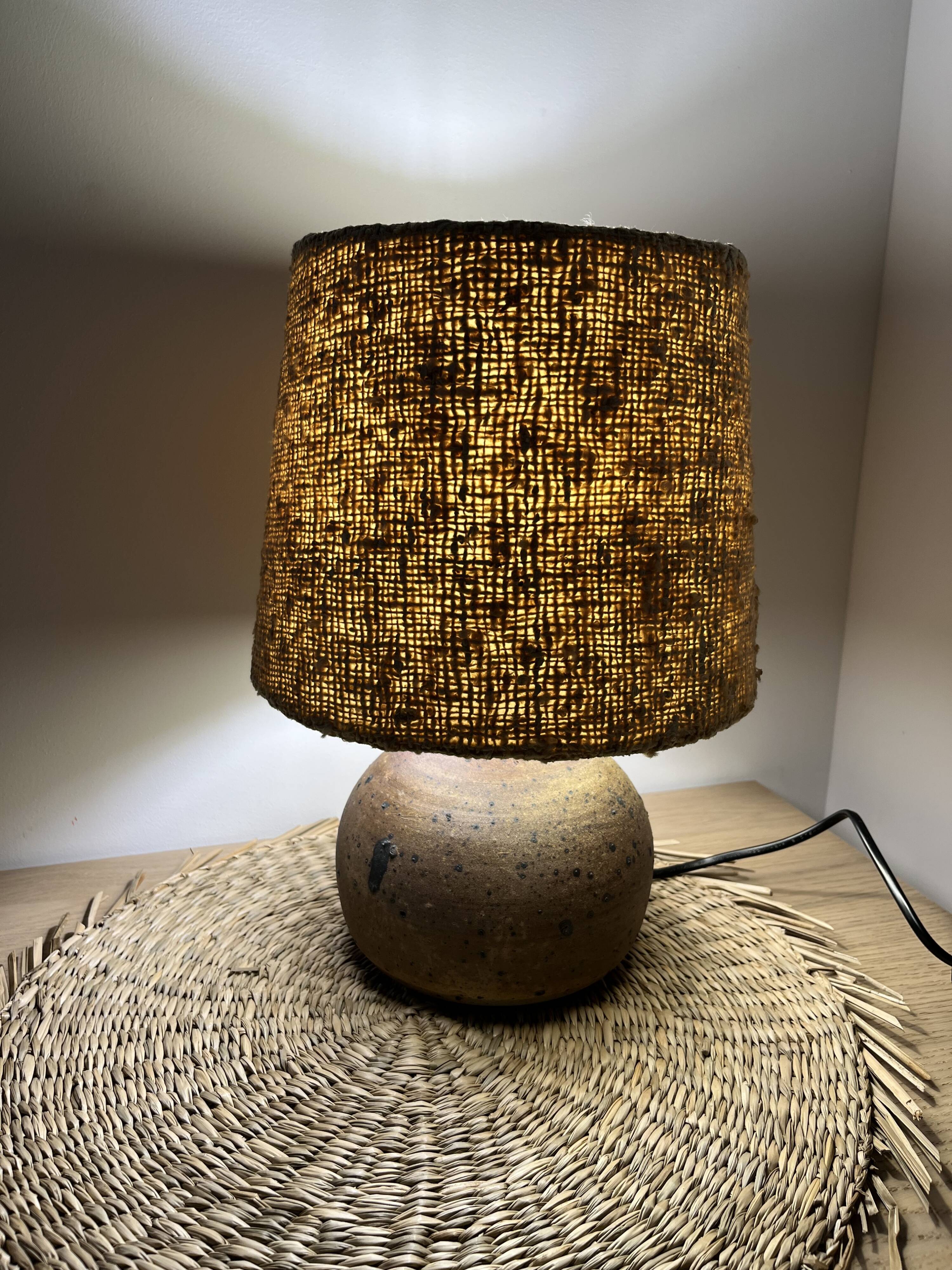 Lamp in Pyrite stoneware