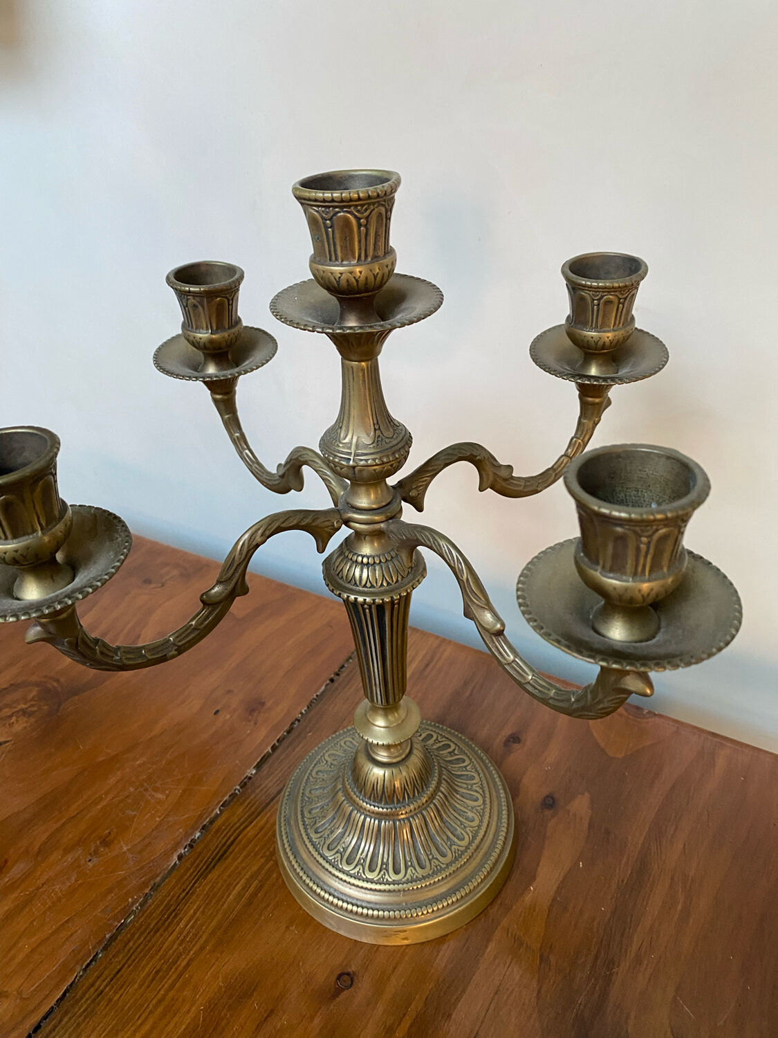 Brass candle holder