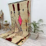 Handmade wool Berber rug 260 X 160 CM