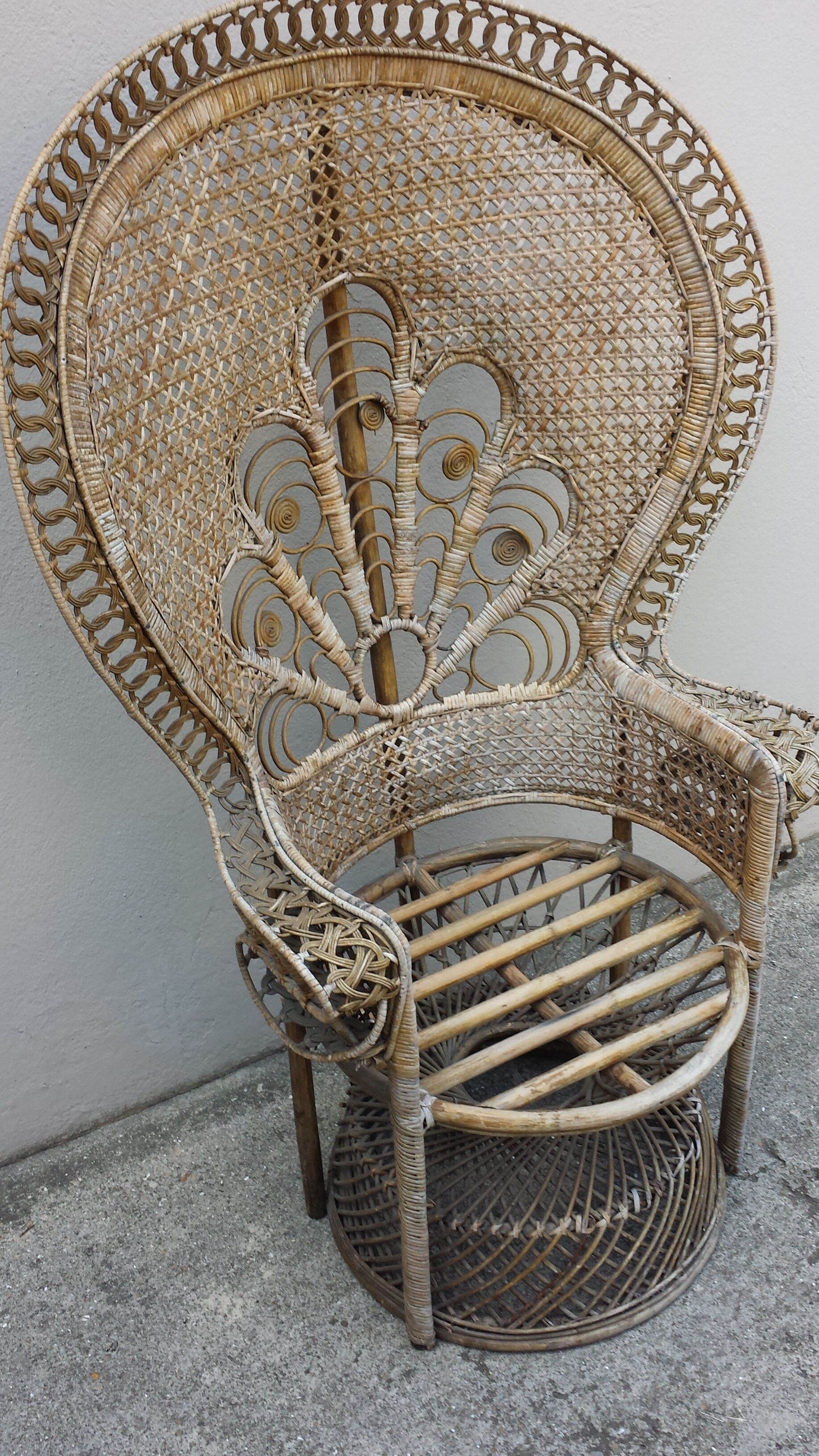 Rattan armchair