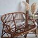Rattan bench, 1970s
