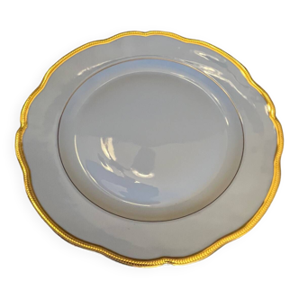 Plat rond en porcelaine fine de Limoges