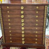 Antique mahogany architect's furniture from the end of the 19th century