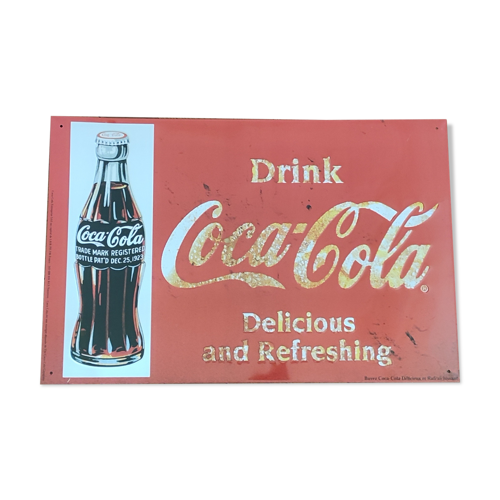 Plaque publicitaire vintage coca cola | Selency