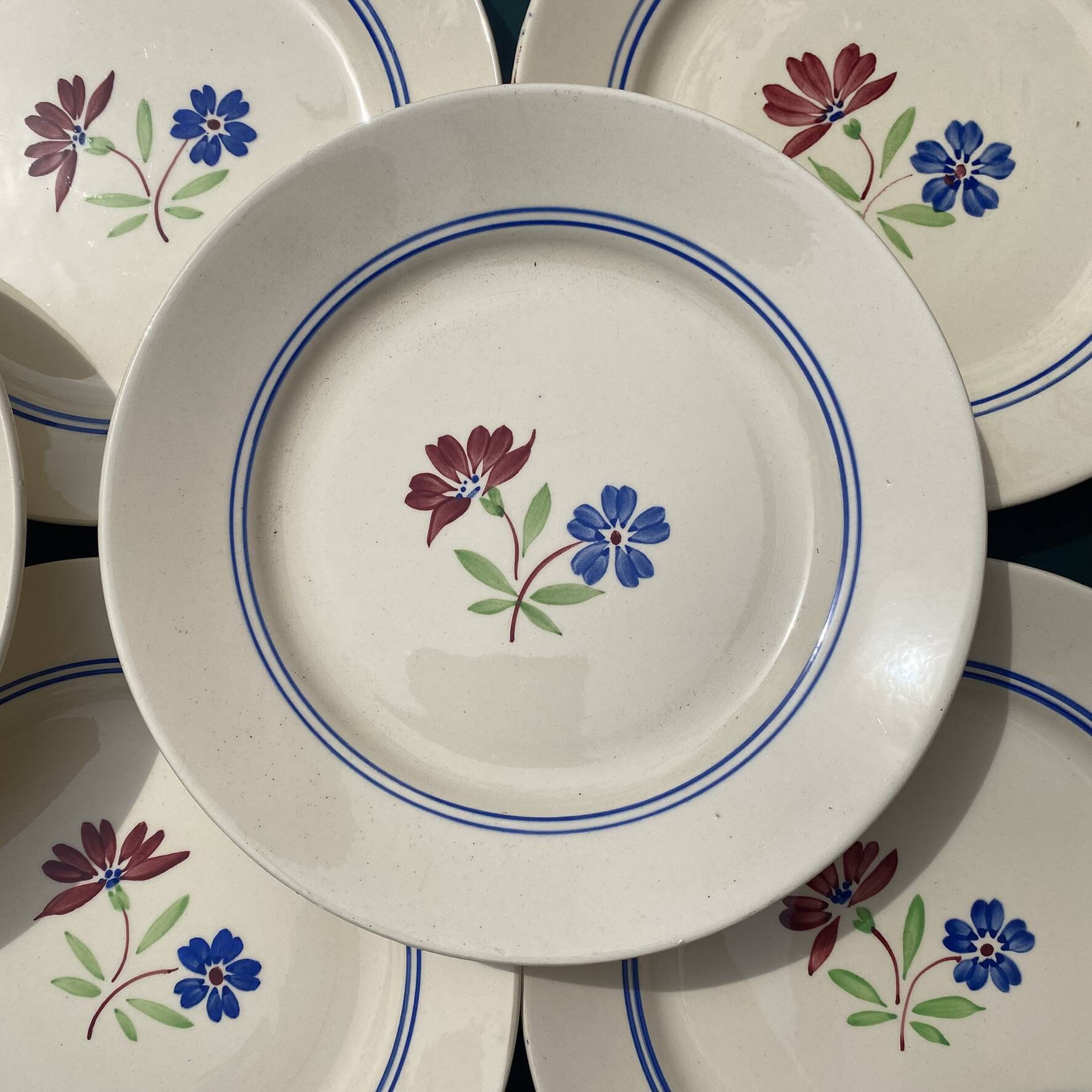 Antique plates Lunéville "MAI"
