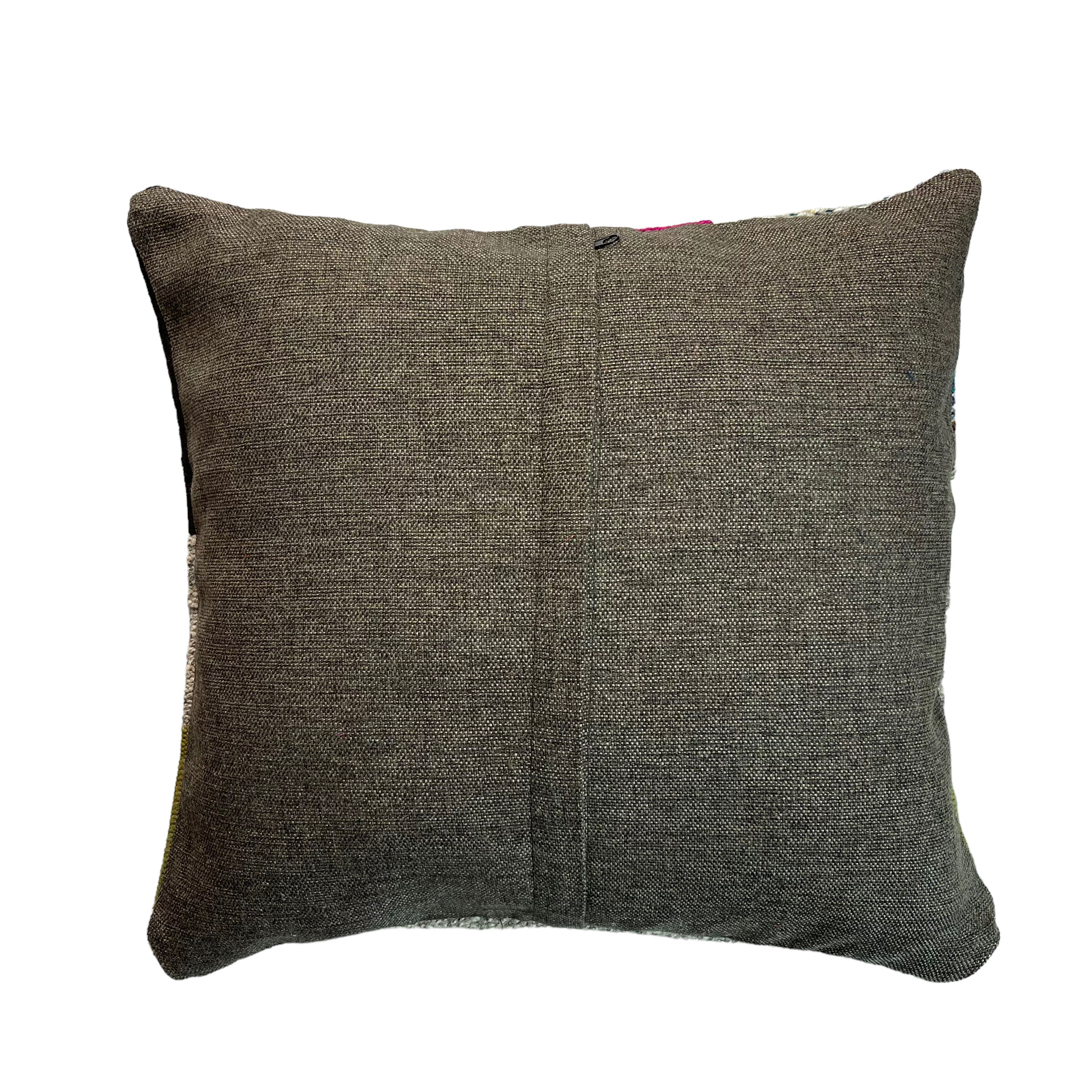 Vintage turkish kilim cushion cover, 40 x 40 cm