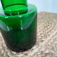 Green colored glass vase