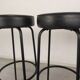 3 vintage black bar stools