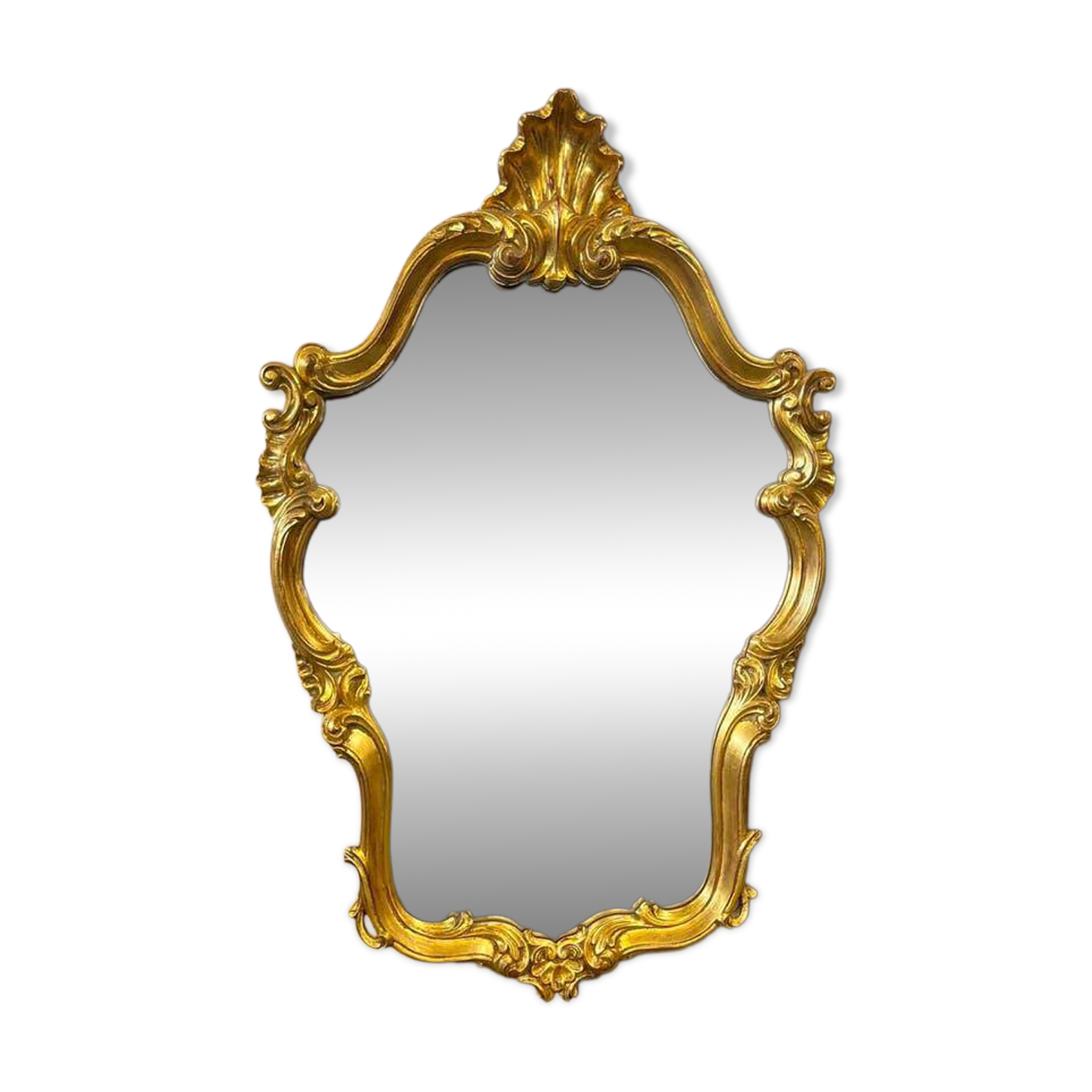Vintage gold baroque mirror / wall mirror