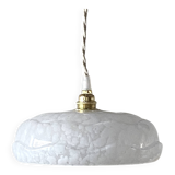 Clichy white glass pendant light