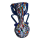 Murano polychrome blown glass vase