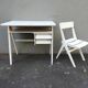 Scandinavian desk with compass legs for children