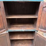 Rajasthani wardrobe in Burmese teak with original patina.