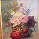 Oil on canvas still life with flowers signed Henry Gaspillat 19th century.
