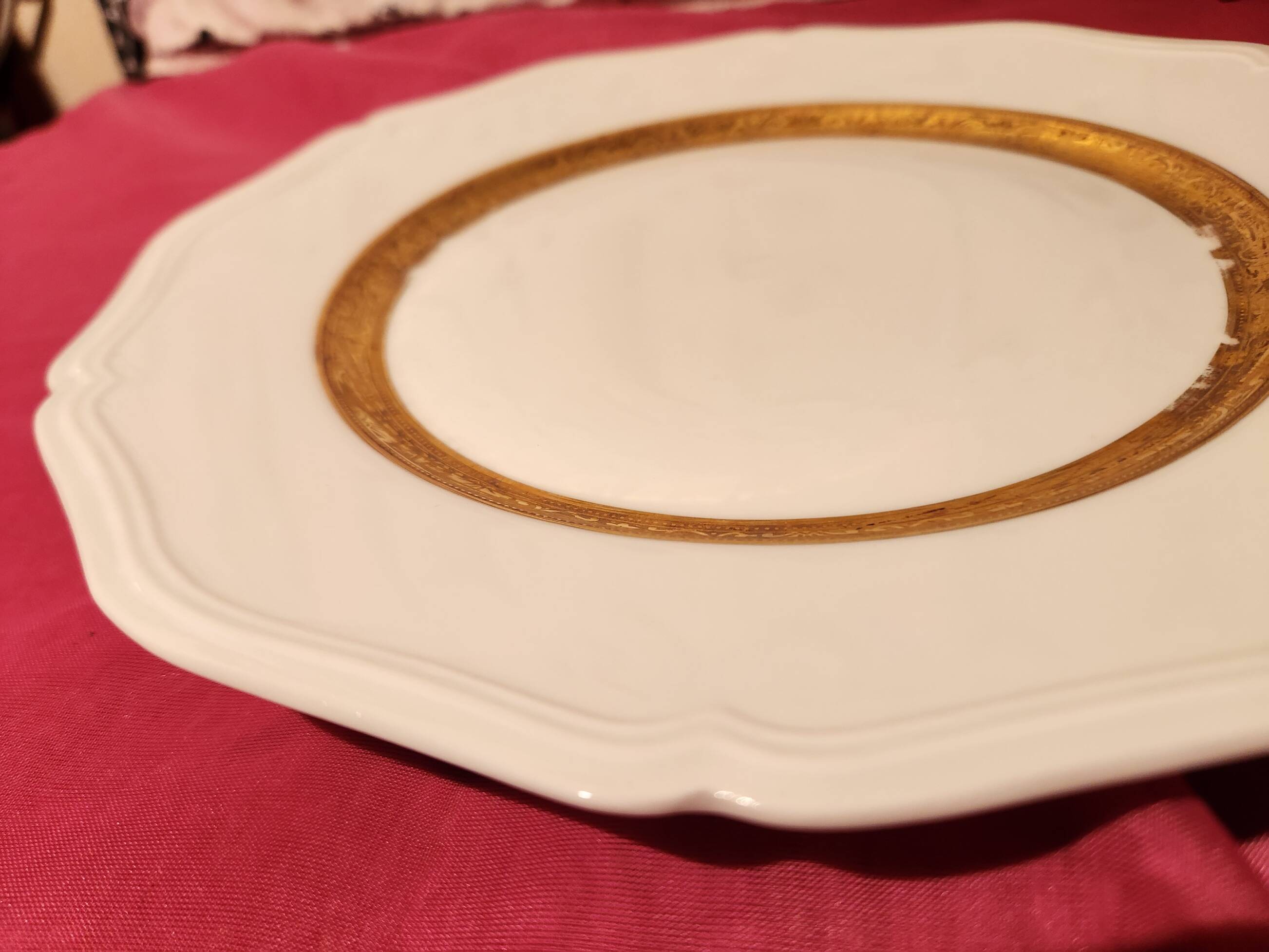 6 Raynaud Limoges porcelain dinner plates