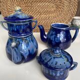 Old enameled coffee pot