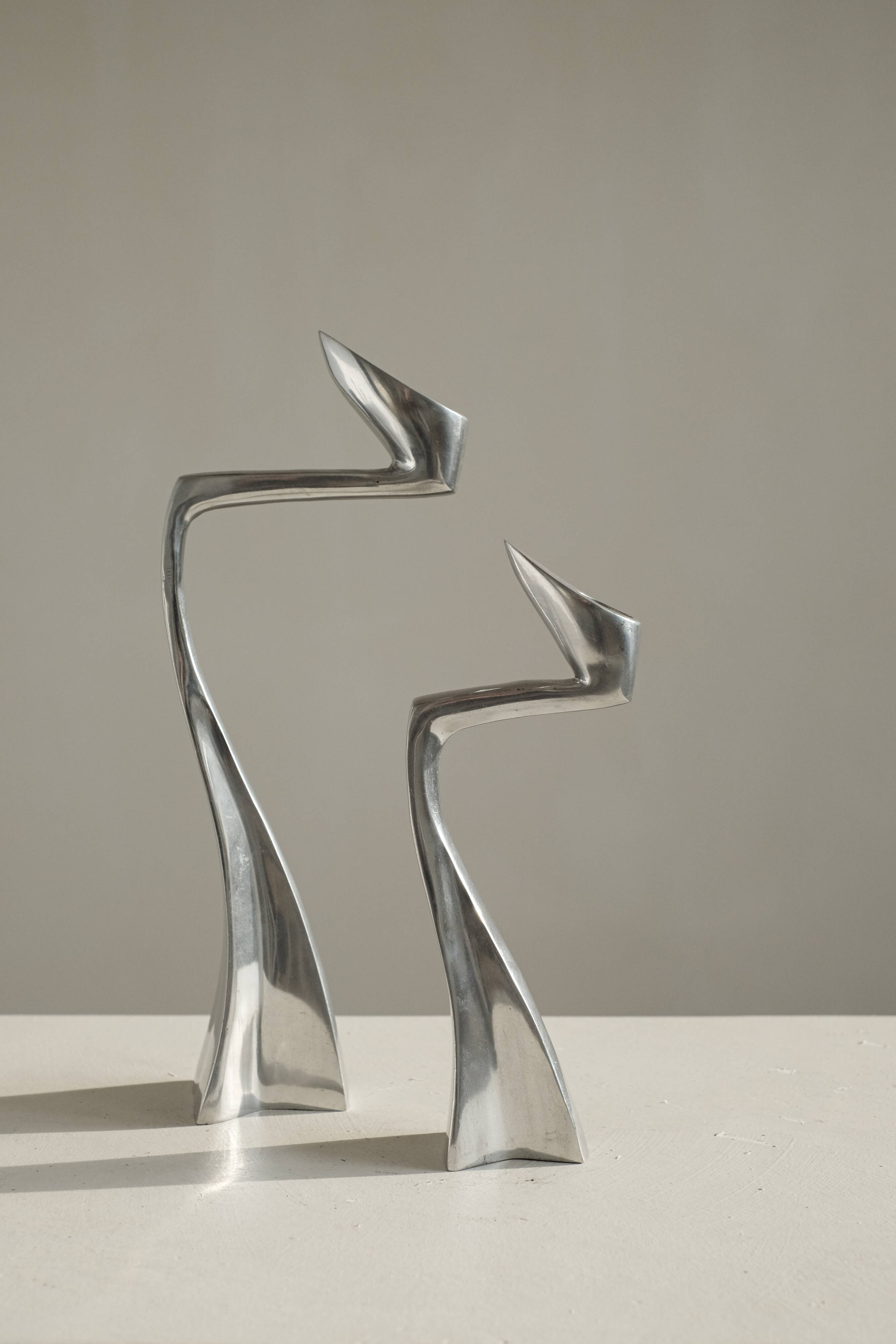 Pair of candleholders by Matthew Hilton 80s