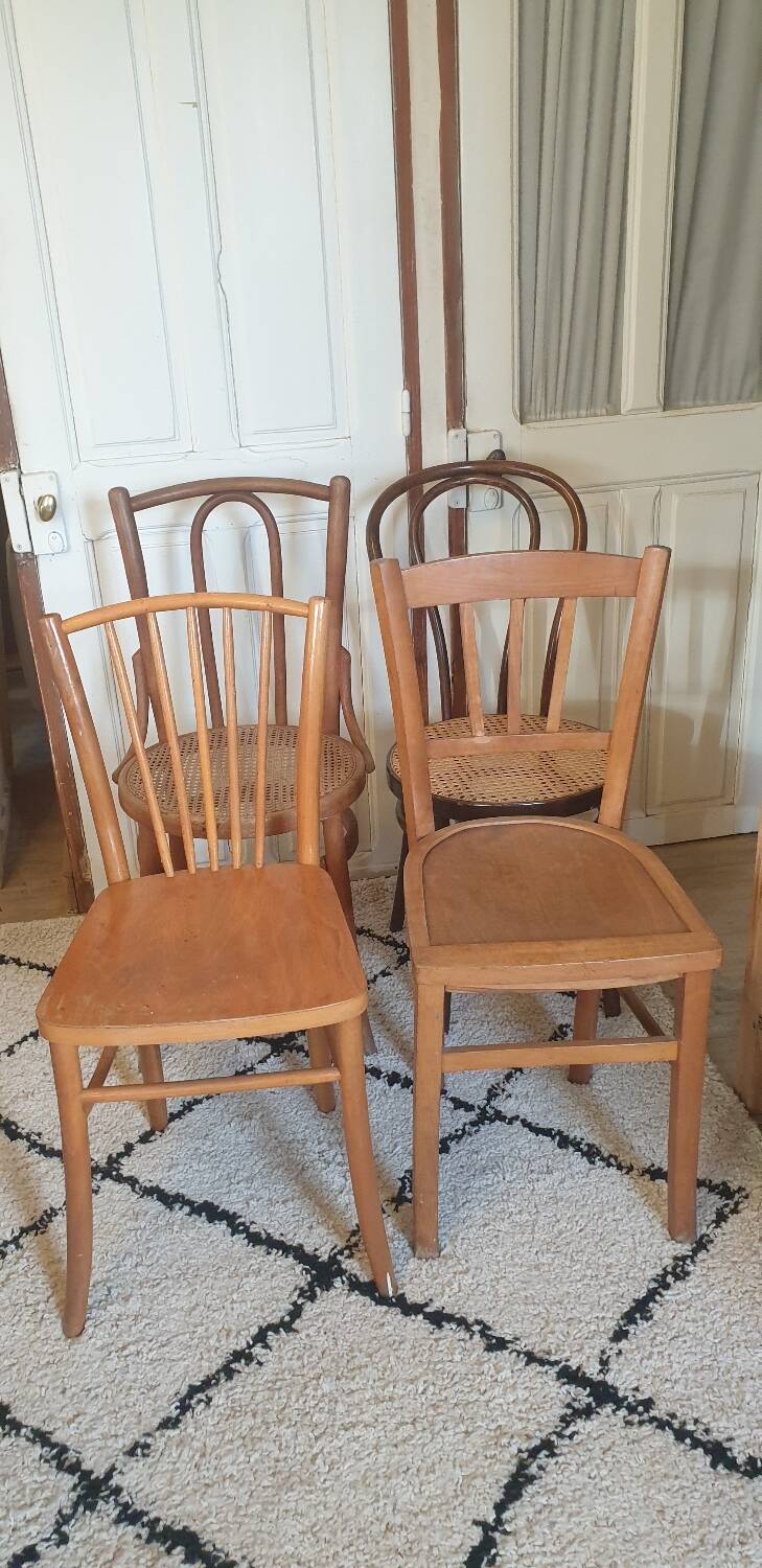 4 mismatched chairs
