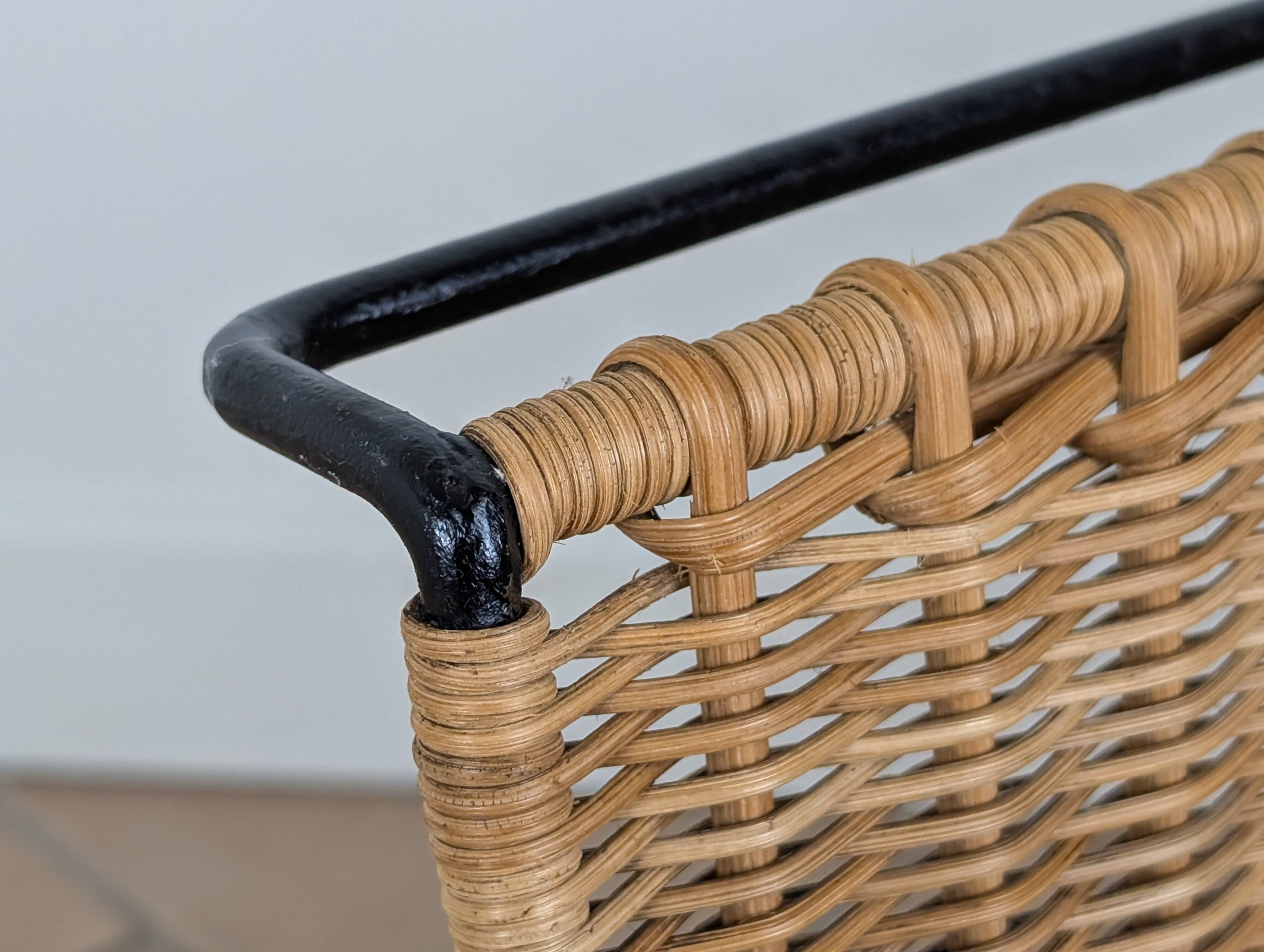 Rattan magazine rack Raoul Guys
