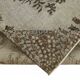 Overdyed Wool Vintage Handmade Carved Rug 183 cm x 293 cm