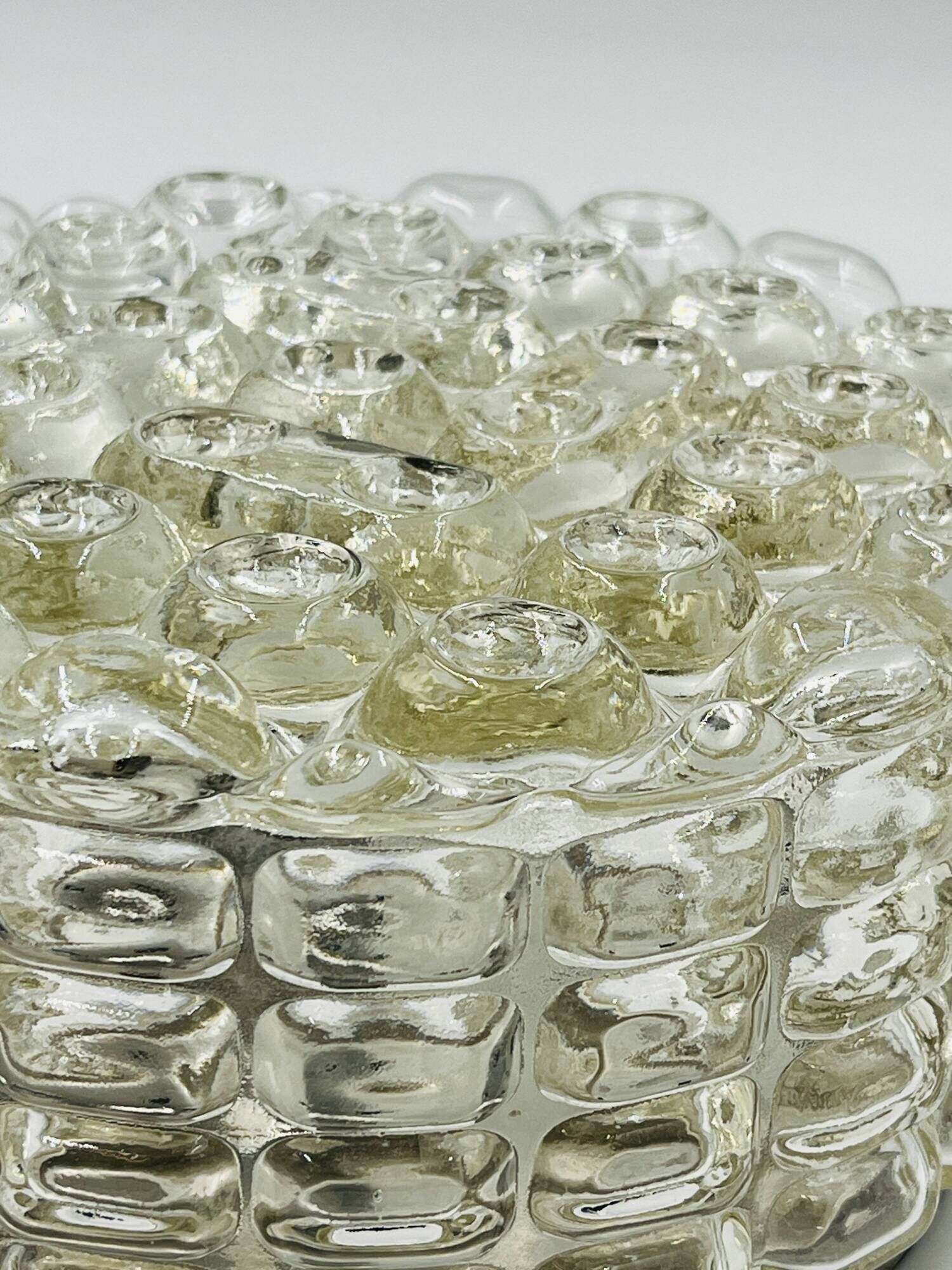 Moulded glass ceiling light Erco