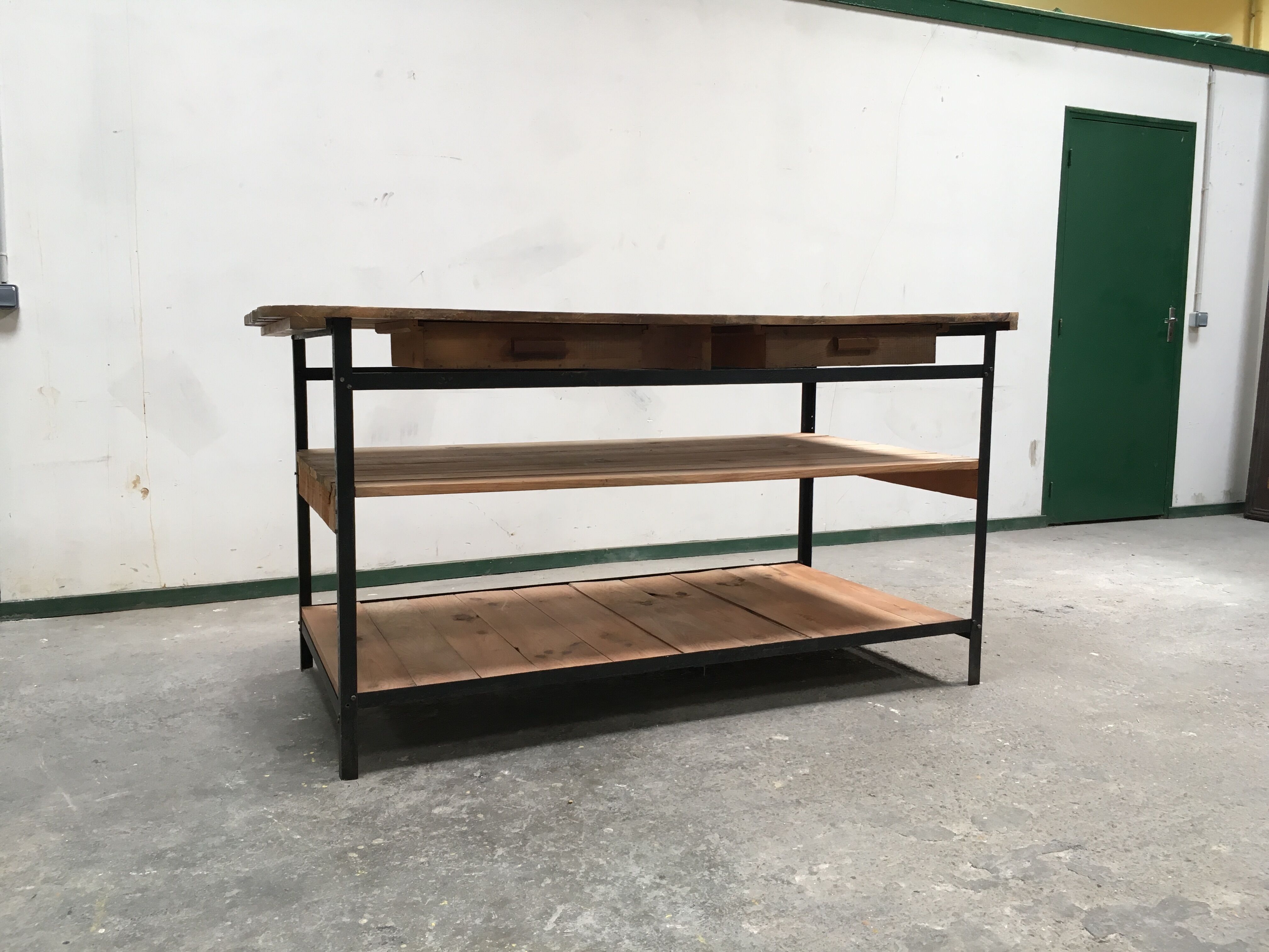 Counter to shelves of business