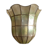 Vintage mother-of-pearl wall lamp