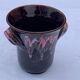 Ice bucket, vintage Vallauris glazed ceramic ice cubes