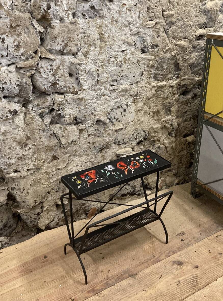 Ceramic tile magazine rack 1950