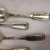 12 small silver-plated spoons