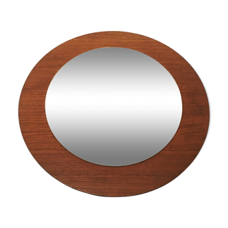 Danish teak mirror 1960 55x55cm