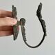 Antique black patinated metal coat hook.