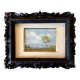 20th Century Antique Lake Scene Landscape Oil Painting