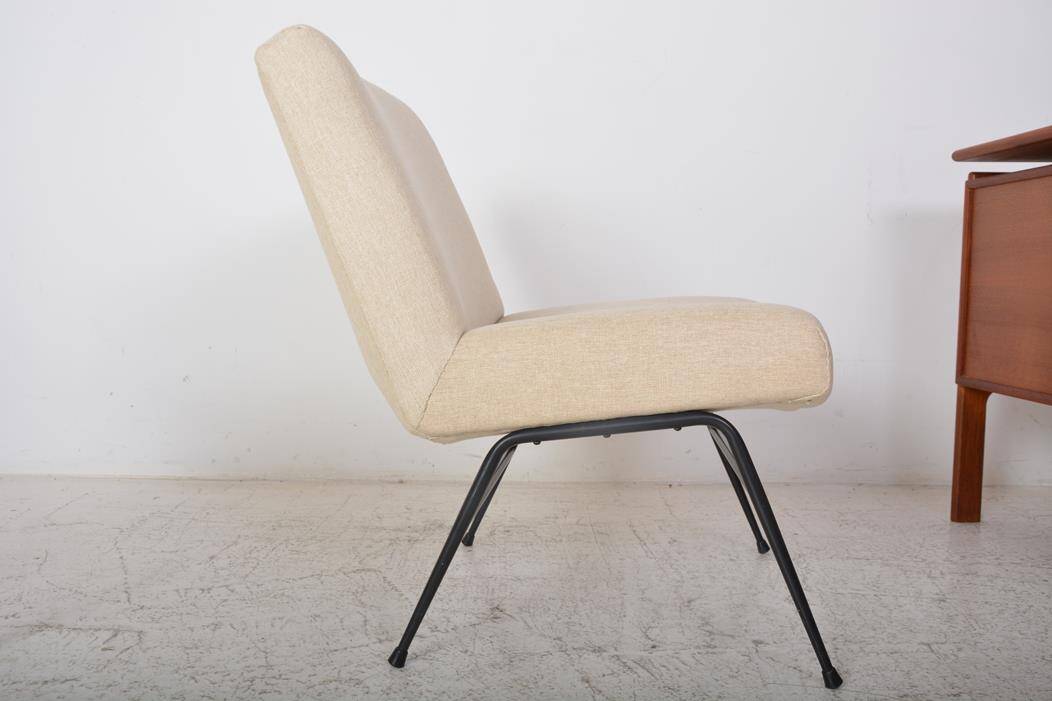 Vintage beige fireside chair