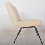 Vintage beige fireside chair