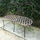 Old wrought iron bench