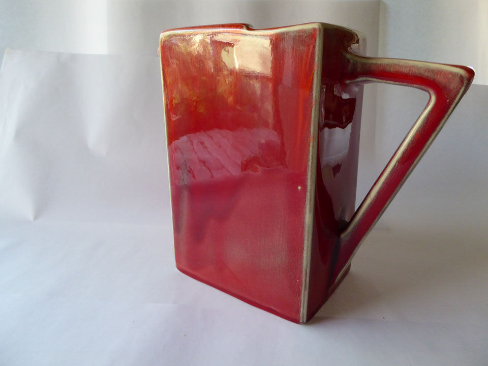 Modern red pitcher
