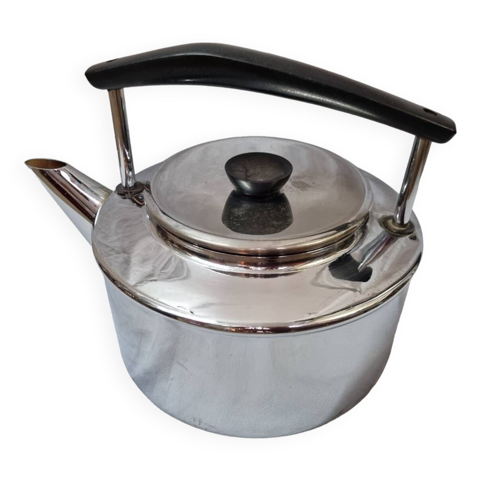 Vintage chrome copper kettle from 1960/70