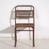 Antique red garden chairs (c.1920). Set of 2 pieces no. 16