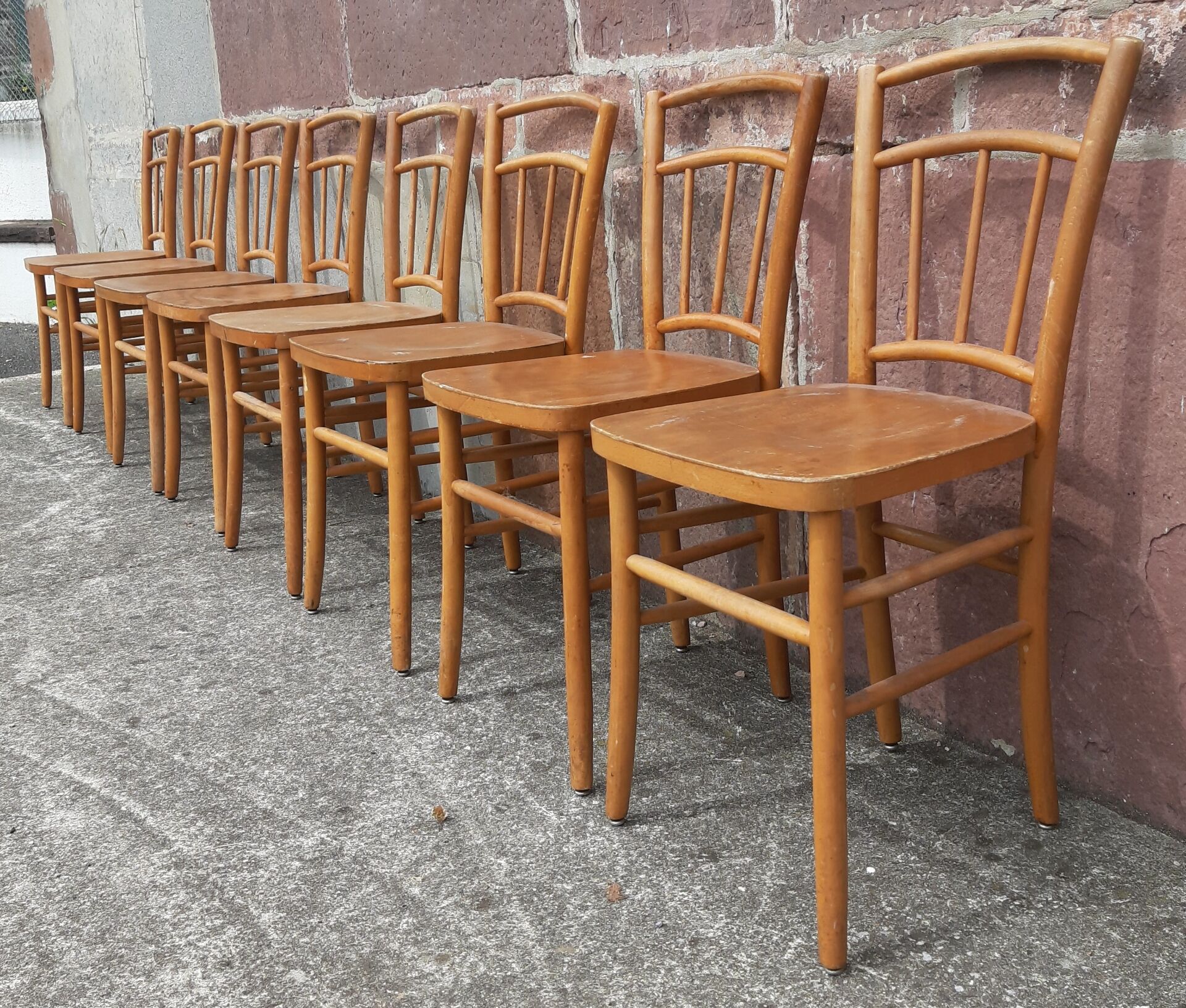 Chaises bistrot (Lot de 8 chaises)