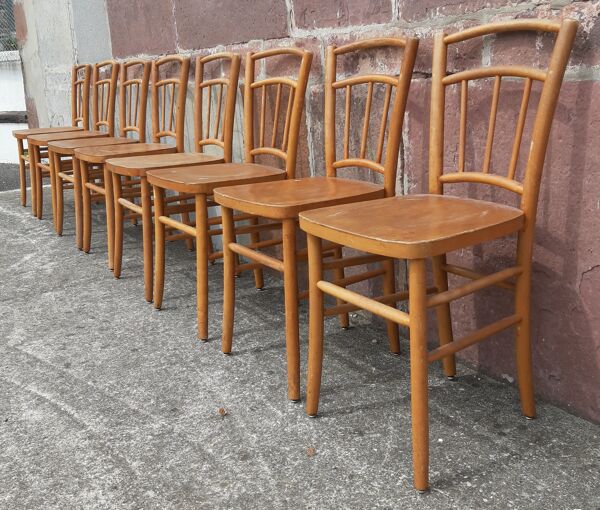 Chaises bistrot (Lot de 8 chaises)