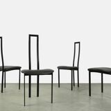 Set of 4 Italian Postmodern dining chairs by Maurizio Cattelan, 1980s