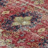 One-of-a-kind turkish handwoven vintage rug - rustic vintage charm 276x 174 cm