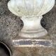 Pair of Medici vintage antique stone planters