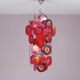1970s disk chandelier by Aro Leuchten Germany