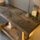 Vintage wooden workbench